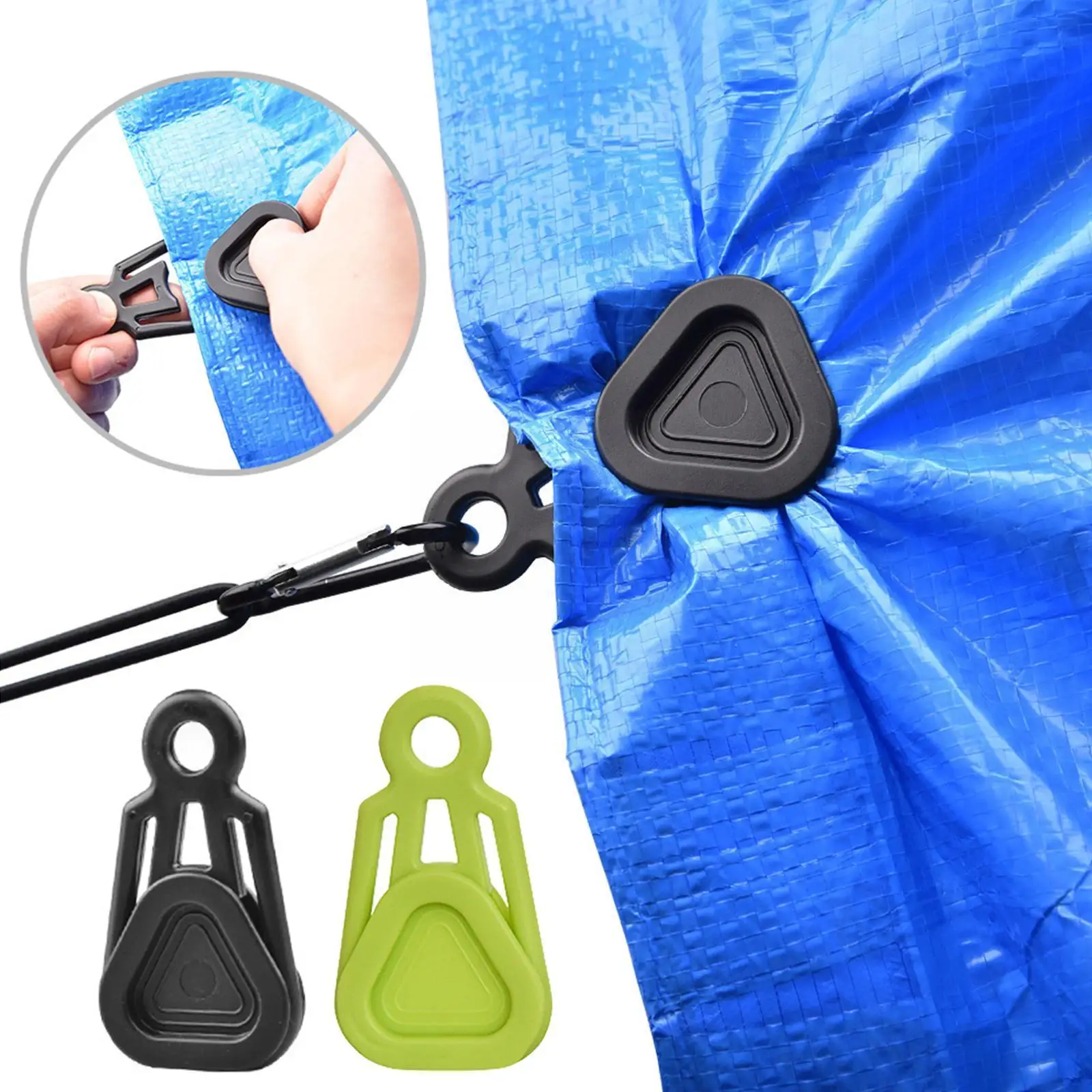 

10 Pieces Optional Outdoor Camping Mountaineering Tent Disc Clip Clip Plastic Clip Pull Fixed Pergola Canopy Clip Sunshade P6b1