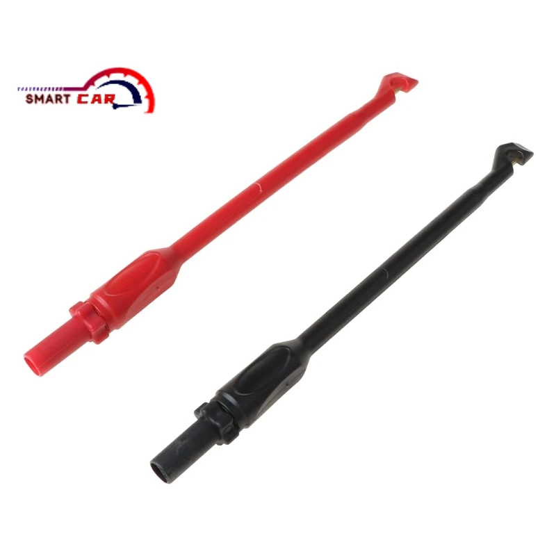 

2 Automotive Test Lead Kit Power Probe Clip Hook 4mm Banana Tool Puncture Wire Multimeter Test Stick
