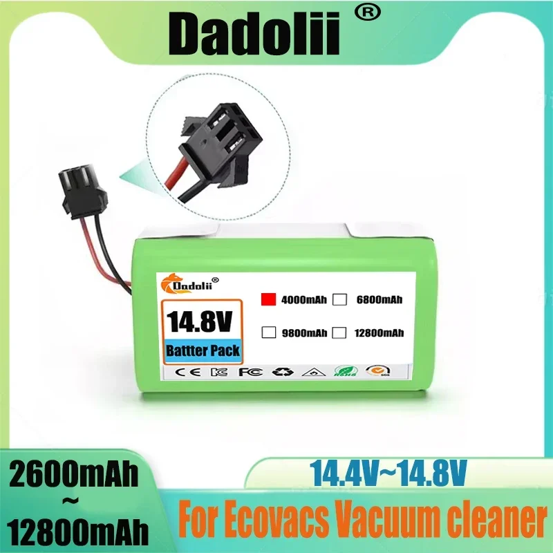 Новый литий-ионный аккумулятор 14 4 В 12800 мАч для Conga 990 1090 Tesvor X500 Ecovacs Deebot N79 N79S DN622 Eufy