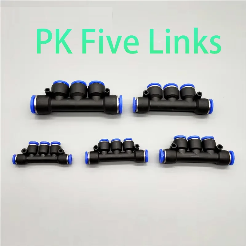 Воздушный пневматический фитинг 5-ходовой одним касанием 8 мм 10 6 4 12 OD Шланговая