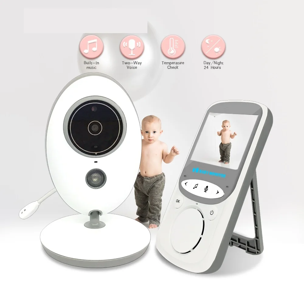 

Baby Monitor Wireless LCD Audio Video Radio Nanny Music Intercom IR 24h baby phone Baby Camera Baby Walkie Talkie Babysitter