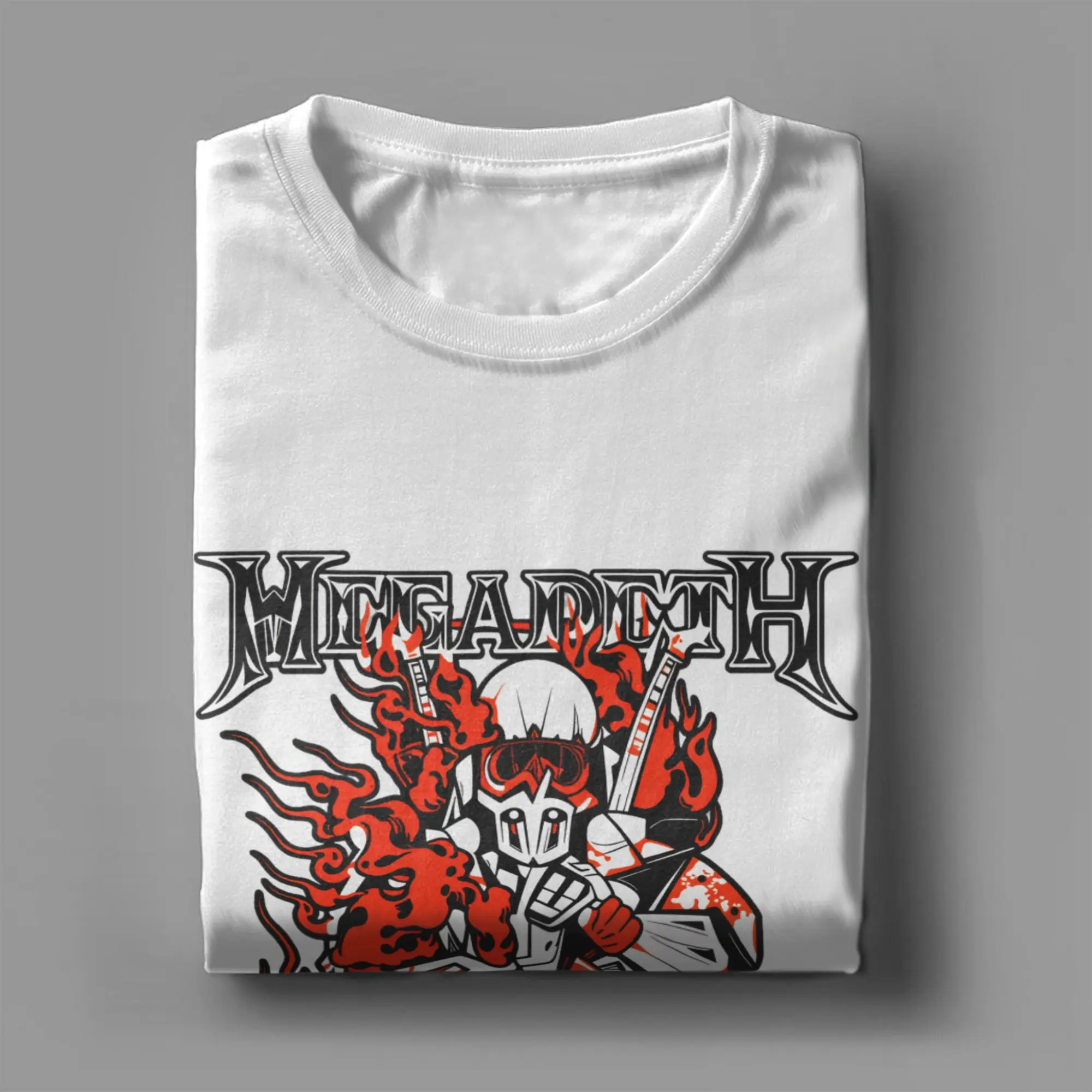 Фото Мужские футболки Rock Band Megadeths World Tour 2026, винтажные футболки с короткими рукавами и круглым вырезом, летние топы из чистого хлопка №4