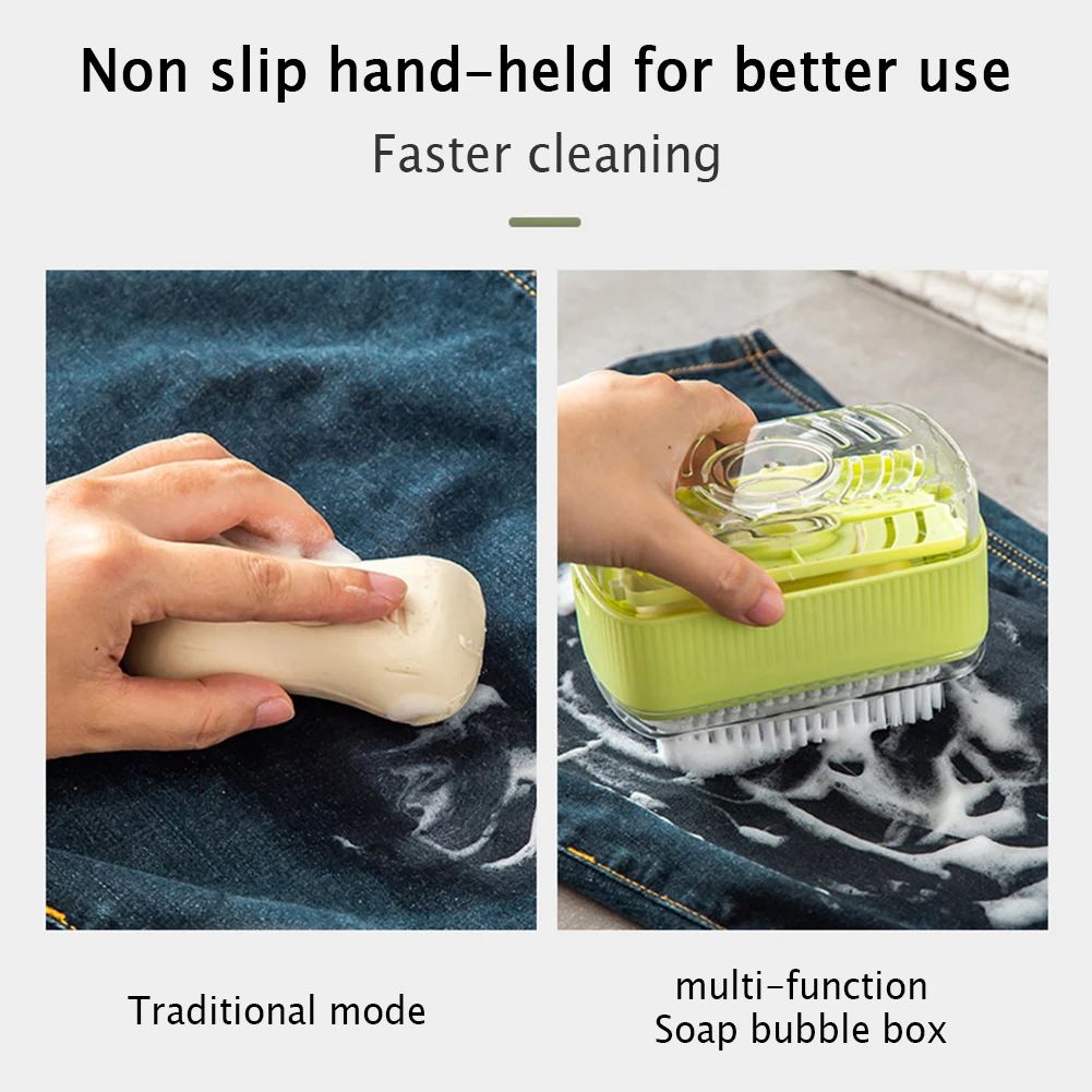 

Multifunctional Soap Bubble Box With Laundry Brush Free Hand Rubbing Roller Box Soap Organizer Drain Soap Dish Bathroom Products