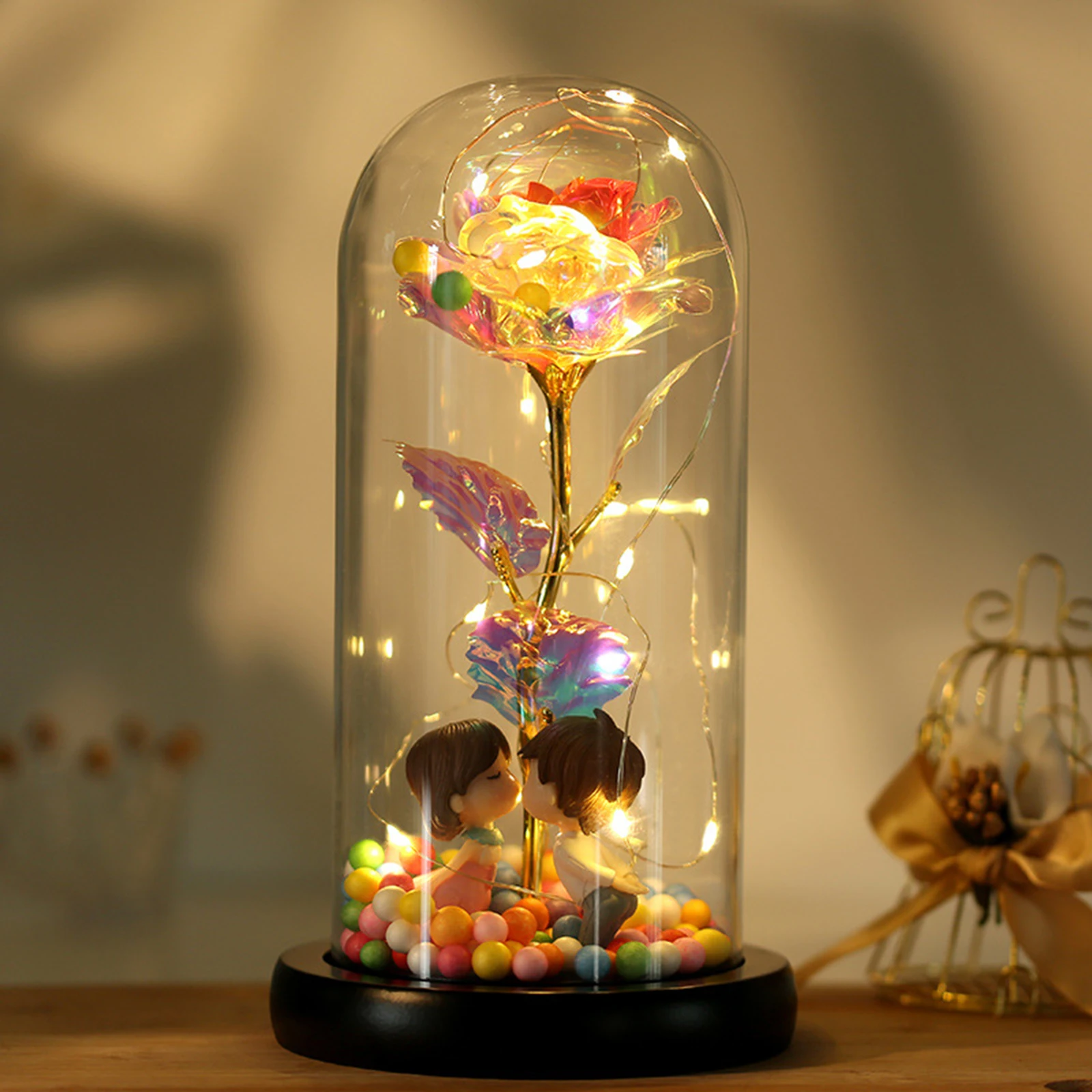 

Preserved Flower Rose Christmas Day For Women, Angel Gifts