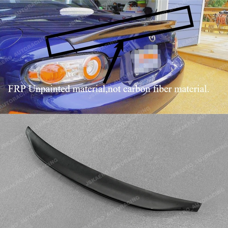Фото Задний спойлер (крыло) из FRP для Mazda MX5 (PRHT Hard Top) NC NCEC Miata, неокрашенный, для кузовных комплектов. №1