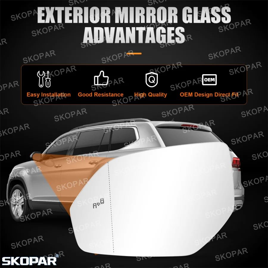 

Для VW Teramont Atlas 2018 2019 2020 2021 2022 2023 2024 автомобильные аксессуары с подогревом зеркало заднего вида для слепых зон