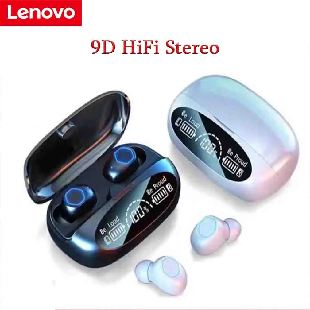

Lenovo Freebuds Wireless Air Pro4 Earbuds Bloototh Earphone Power Display 9D HiFi Stereo Headset Type C Handsfree Game Headphone
