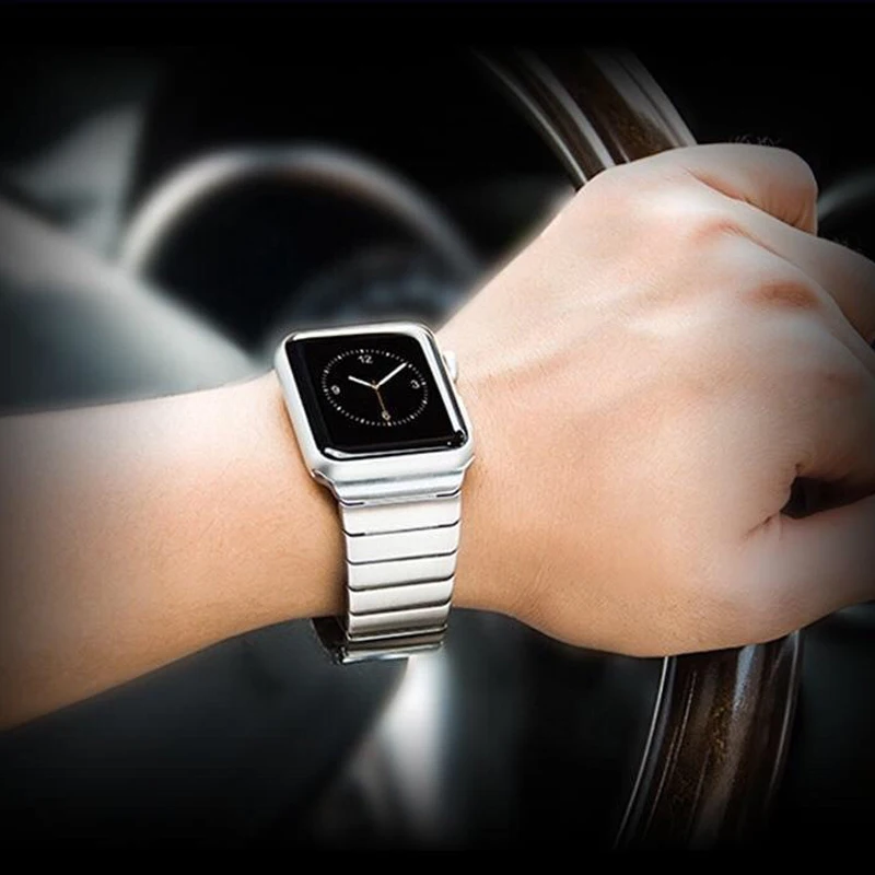 Stainless Steel Strap For Apple Watch band 44mm 40mm 45mm 41mm Metal Butterfly Bracelet belt iWatch series 7 6 5 4 3 42mm 38mm