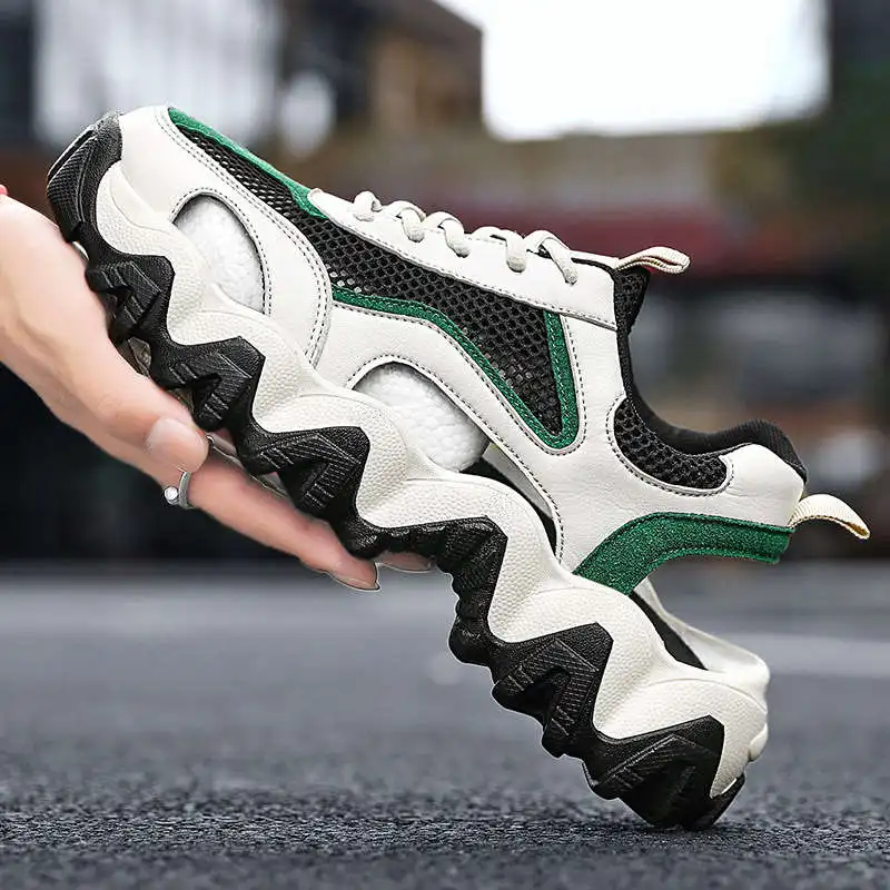 

Man Sneakers Middle-Aged Men's Leather Sandals Summer 2022 Stiefel Summer Man Slippers Safety Tennis Men's Leather Shoes Tennis