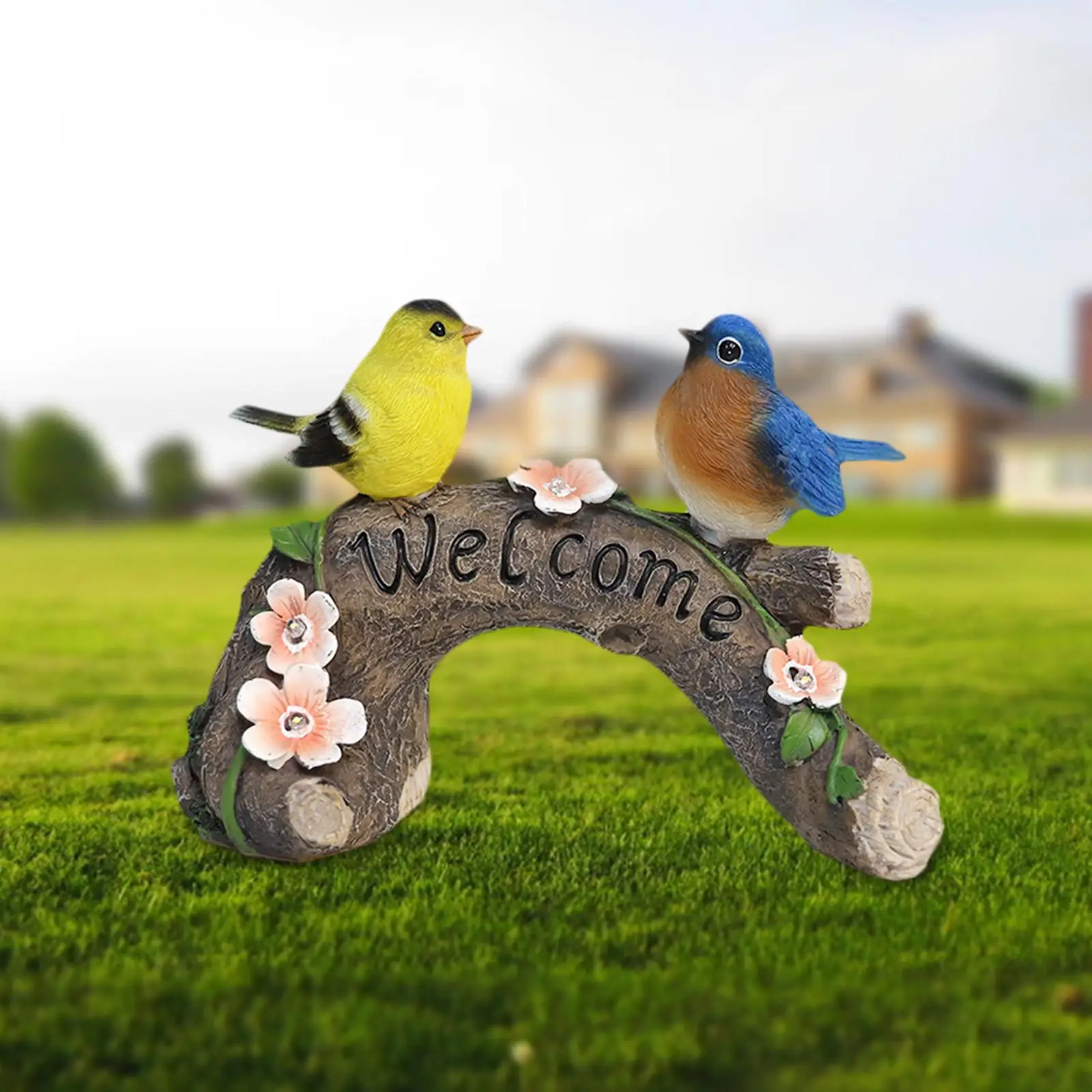 

Garden Statues Bird Decor Waterproof Figurine Art for Patio Yard Easter