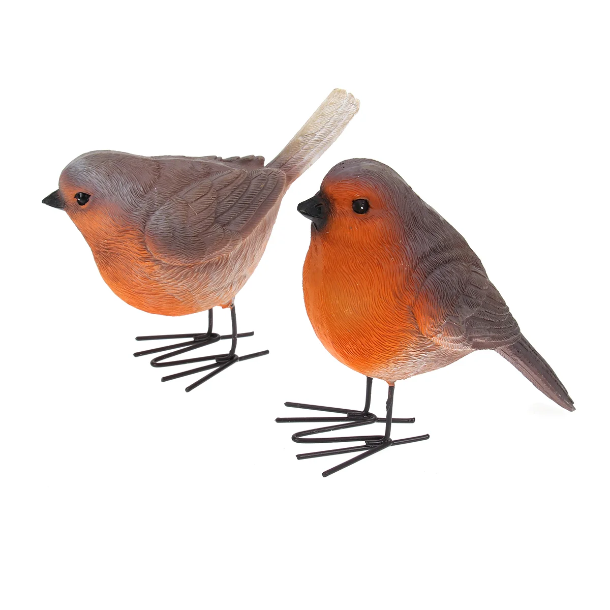 

Bird Statue Figure Decor Garden Ornaments Animal Sculpture Decorative Desktop Craft Models Birds Home Statues Robin Figurine