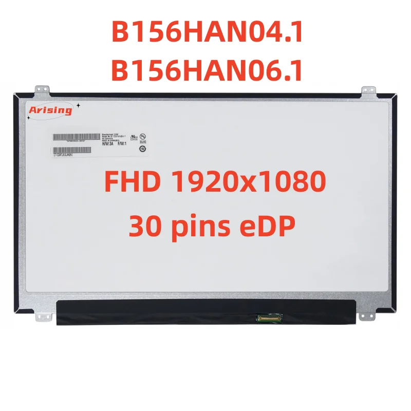3,5-дюймовый ЖК-экран для ноутбука B156HAN04.1, подходит для B156HAN06.1 LP156WF4 SPB1 SPL1 Тии 1 LP156WF6 SPK1, фотография hd1920x1080, 30-контактный eDP