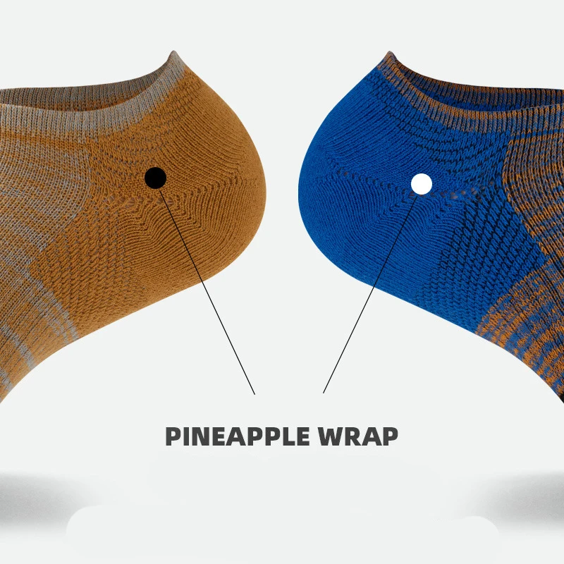 Sports Socks Sports Socks Men's Socks Summer Cotton Boat Socks Low Tube Help Non-slip Running Professional Sneakers Towel Socks