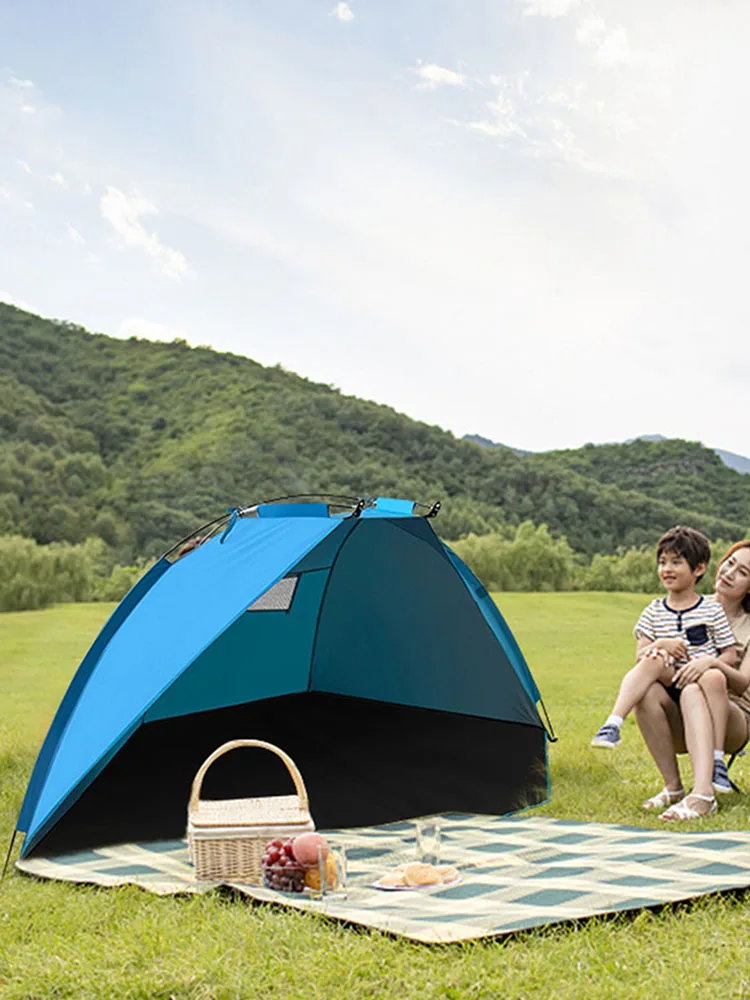 

Outdoor Shade Tent Beach Tent Portable Beach Sun Shade Canopy Camping Accessories Hiking Fishing Weekend Trips Sporting Events