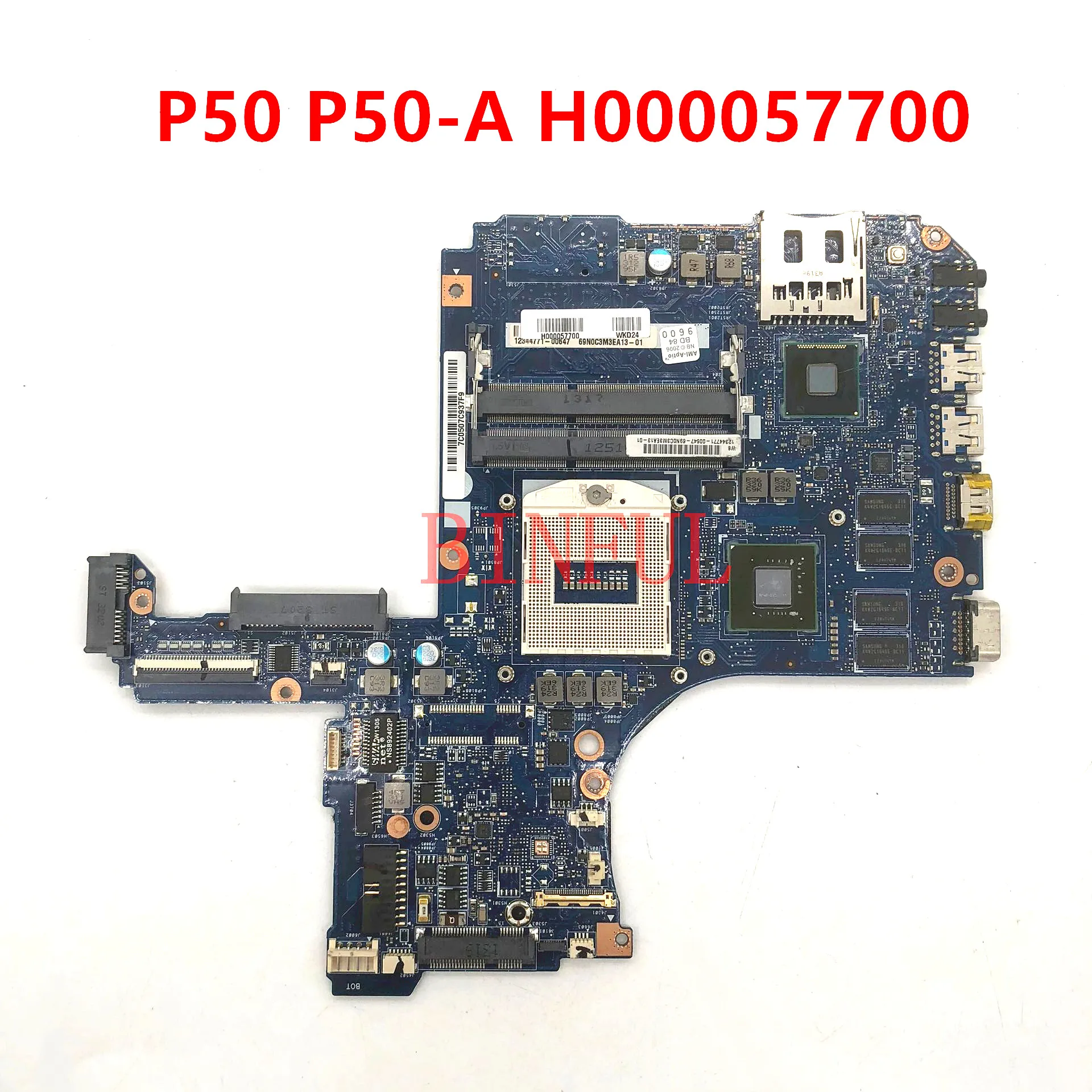 

Высококачественная материнская плата для ноутбука Toshiba Satellite P50 P50-A H000057700, материнская плата HM86 GT740M GPU DDR3L 100%, полностью протестирована