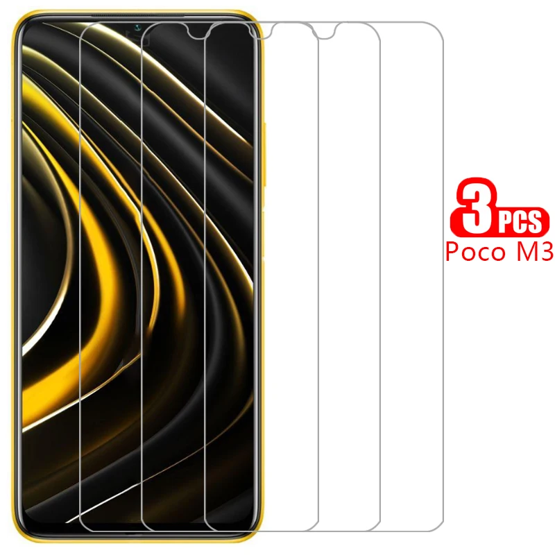 

protective tempered glass for xiaomi poco m3 screen protector on pocom3 m 3 3m n3 film ksiomi xiomi xiami xaomi xiaomei xiaome