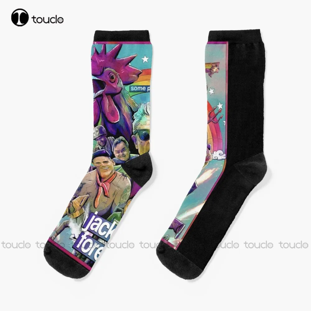 

For Mens Womens Jackass Forever Johny Knoxville Premiere Movie Gifts Movie Fan Socks Johnny Knoxville Jackass Funky Socks Girls