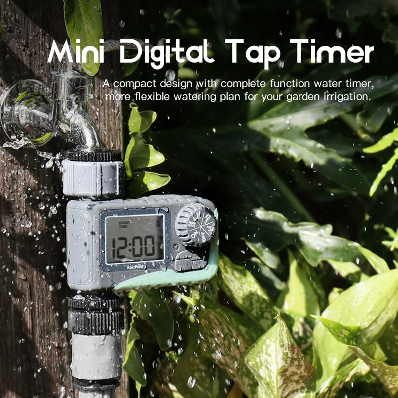 

New Mini Digital LCD Display Automatic Water Timer With Rain Delay Function For Drip Irrigation Controller for Garden System