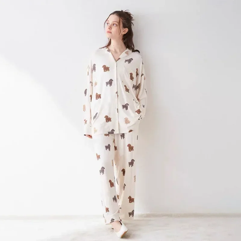 Женский пижамный комплект одежда для сна домашняя Женская милая