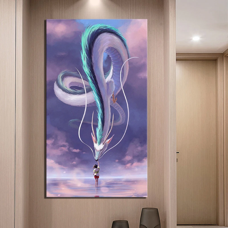 Художественная мультяшная картина аниме-постер с пириллированным изображением