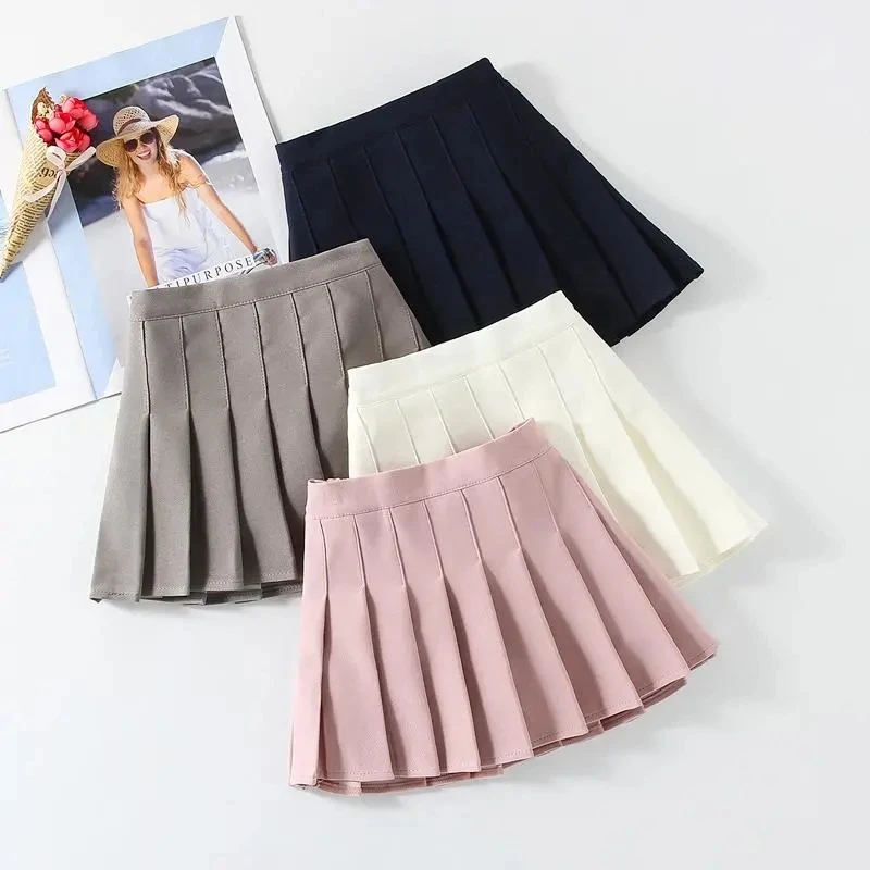 Summer New Girls' Cotton Skirt Children's Pleated Dance Short Skirts Spring Autumn Baby Girls Foreign 2023 Summer Skirts