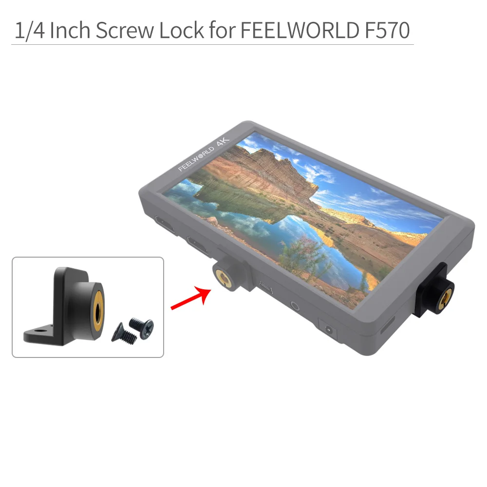 Винтовой замок 1/4 дюйма для камеры FEELWORLD F570 F450 T756 FH7 Gimbal полевого монитора