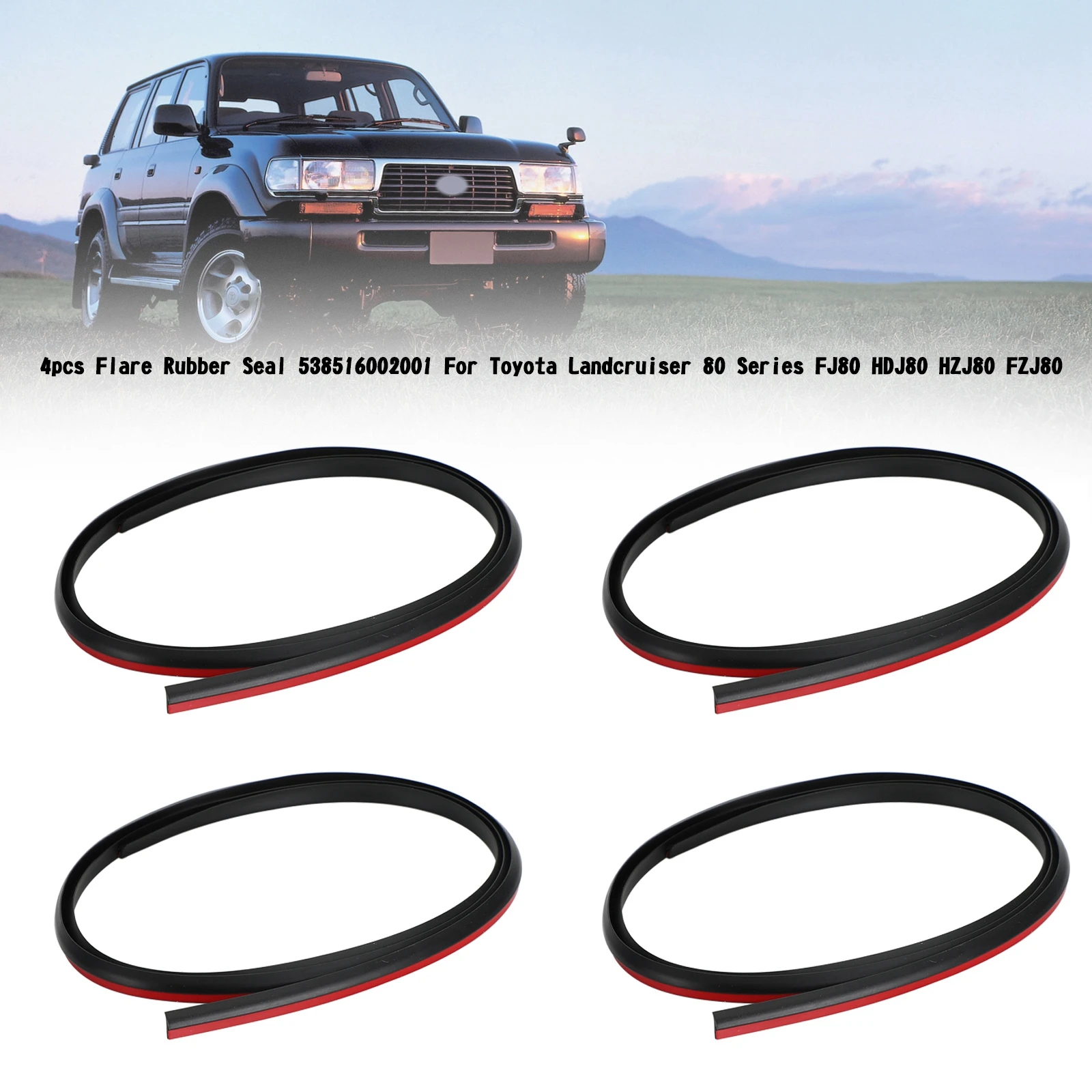 

Topteng 4x Резиновое уплотнение раструба 538516002001 Для Toyota Landcruiser 80 серии FJ80 HDJ80 HZJ80 FZJ80