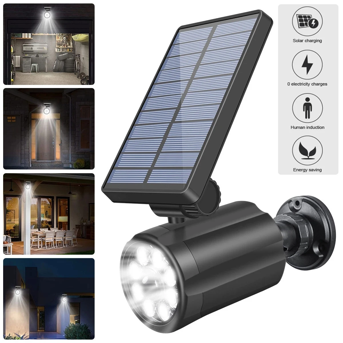 

2023 Solar Power Dummy Camera Outdoor LED Light Monitor Security Waterproof Fake CCTV Surveillance Motion Sensor Solar LED Lamp