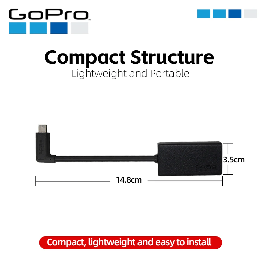 Фото Новый для GoPro HERO13 HERO12 HERO11 HERO10 HERO9 HERO8 HERO7 HERO6 HERO5 Pro 3,5 мм микрофонный адаптер костюм аксессуар для микрофона №3