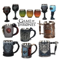 2022creative personalized beer mug large retro mug game of thrones movie characters embossed cup frost dragon cup dragon egg cup
