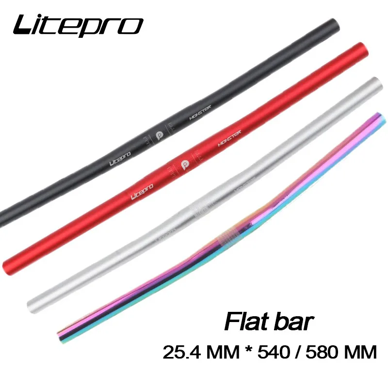 

Litepro MTB Handlebar 25.4mm*540/580mm Bicycle Aluminum Alloy Handle Bar Mountain Bike Ultralight Flat Handlebars Bicycle Parts