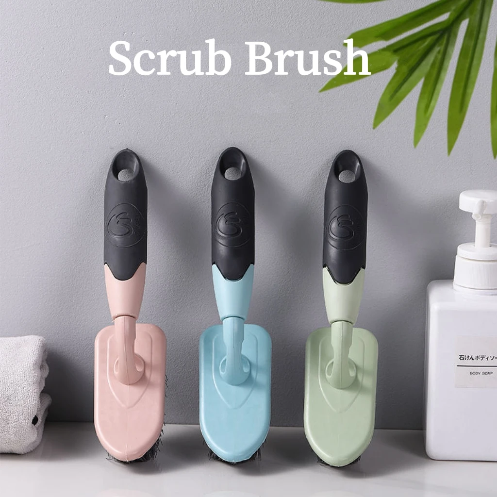 

Scrub Brush Cleaning Shover Scrubber with Ergonomic Handle and Durable Bristles for Bathroom Shower Sink Carpet Floor