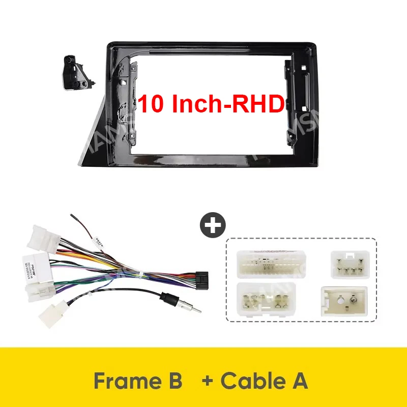 

MAMSM для TOYOTA Sienta 2015-2019 автомобильный радиоприемник, 9-10,1 дюйма, панель, рама, головное устройство, пластиковая крышка приборной панели, кабели, комплект отделки жгута проводов
