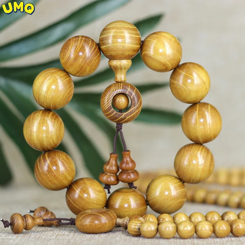 

Sandalwood Bracelet Grapefruit Buddha Beads Bracelet Zhewu Wooden Cultural and Buddhist Beads