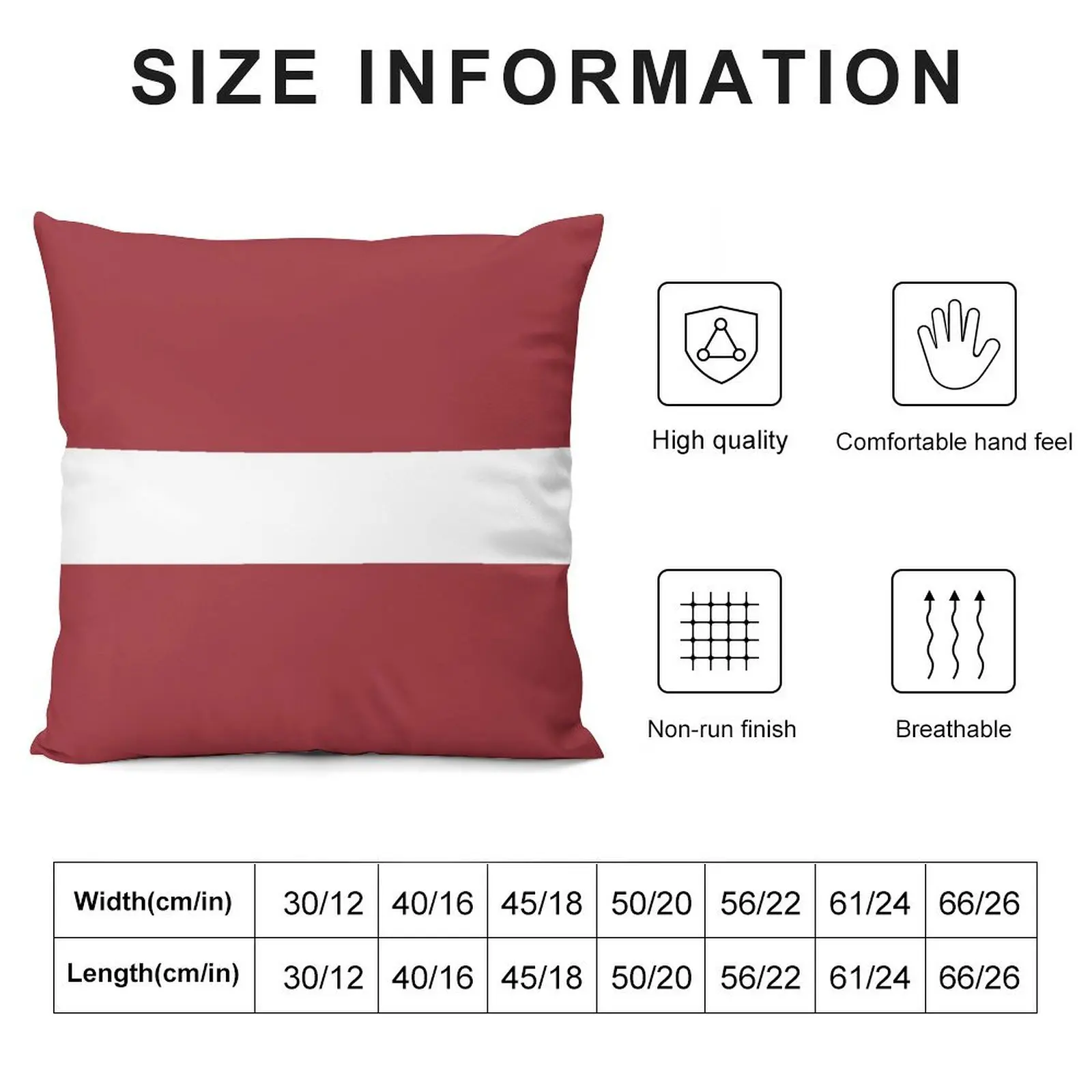 Наволочка с флагом Латвии подушка наволочка плед диванная Рождественская