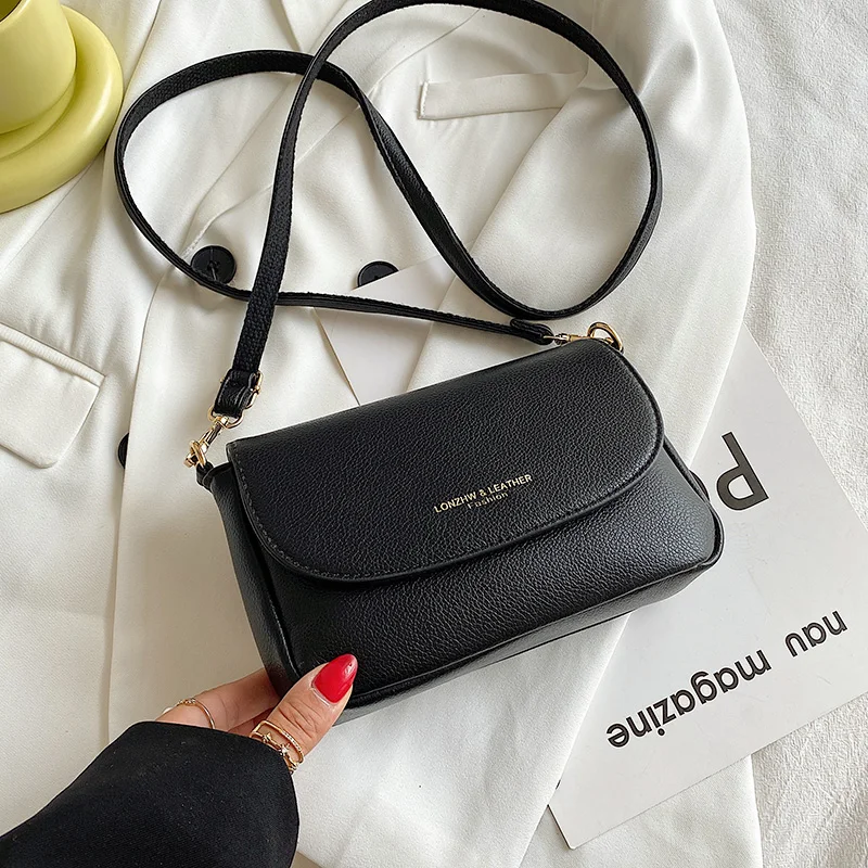 

2022 New Simple Trend Crossbody Bags for Women Solid Wild Flap Shoulder Bag Lady Designer Small Women's Handbags and Purses Sac