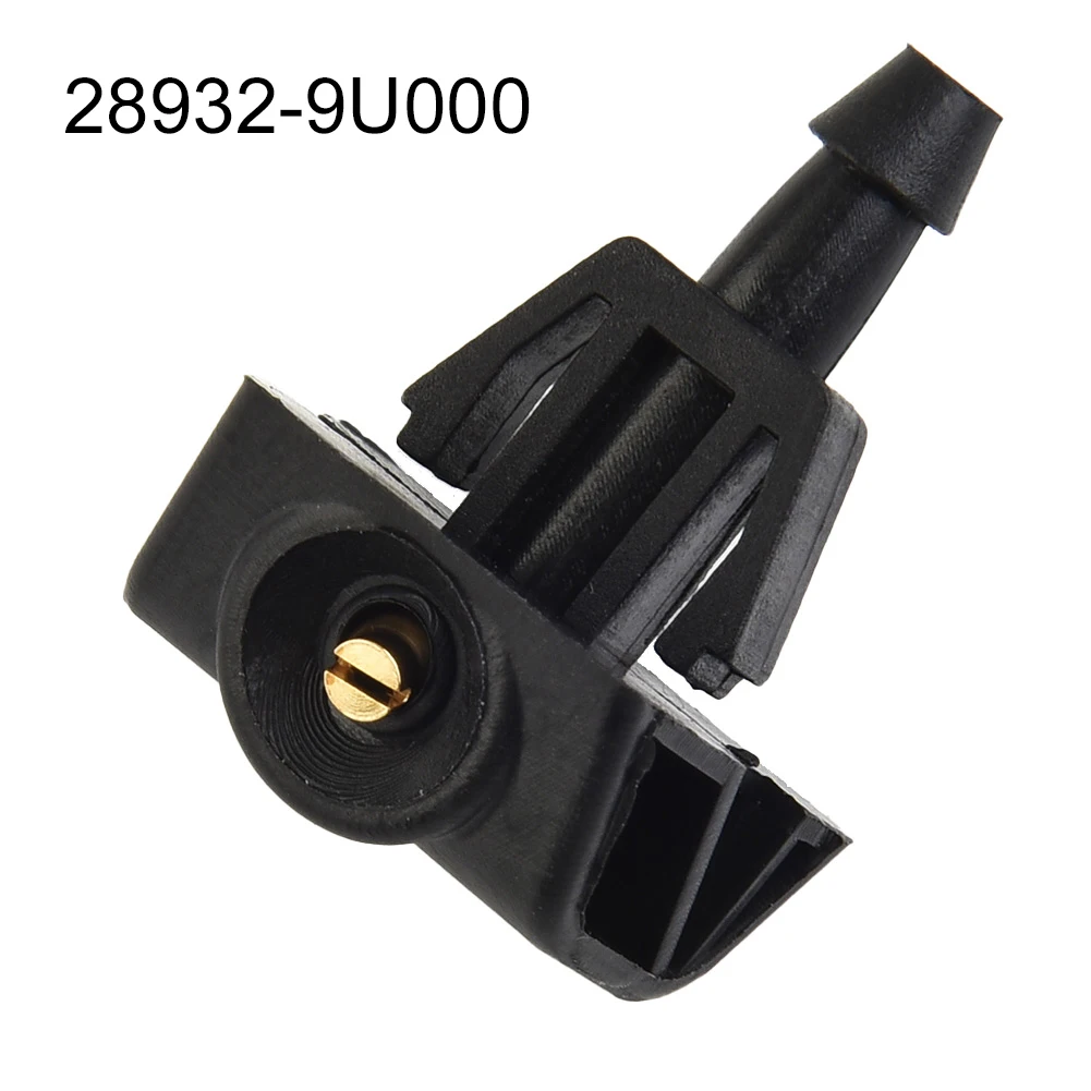 1pc Spray Nozzle Windshield Washer Spray Nozzle Washer Wiper For Nissan Note Sprayer Jet 28932-9U000 Black Direct Replace