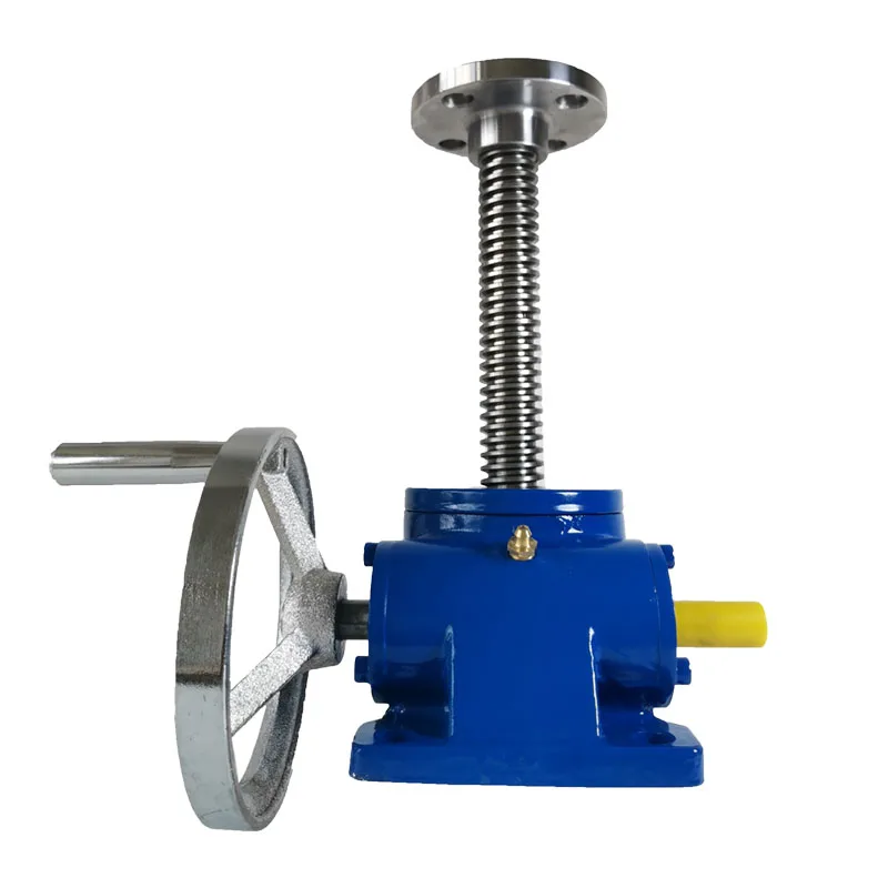 With Motor 1/2.5/5T Worm Gear Screw Lifter High-precision Vertical Small Lifting Platform Adjusting Screw Electric Lifter