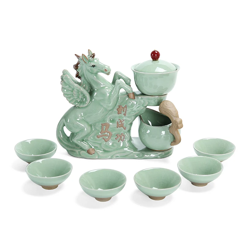 

Чайный набор из пурпурного песка, домашняя полуавтоматическая Пивоваренная чайная машина, антиожоговая керамическая чайная чашка кунг-фу, ...