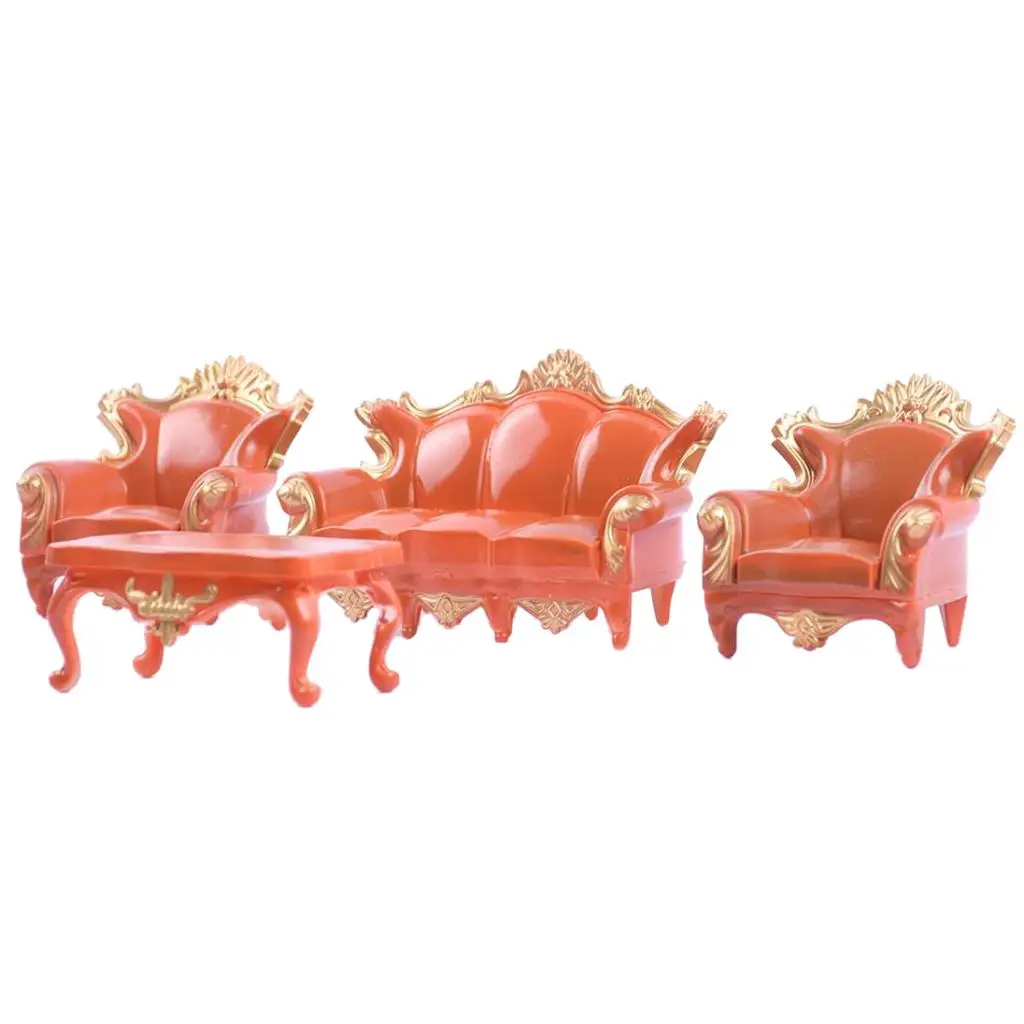 

MagiDeal 1:20 European Style Sofa Model Set Layout Scenery Sand Table Models
