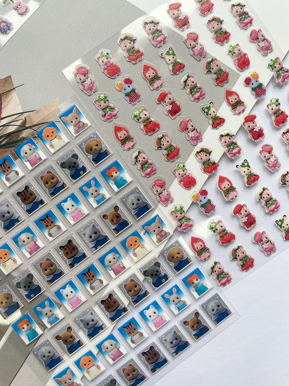 漫画かわいいセンベル家族ネイルステッカー Diy 文具ジャーナルプランナーステッカースクラップブックノートブック装飾ステッカーギフト