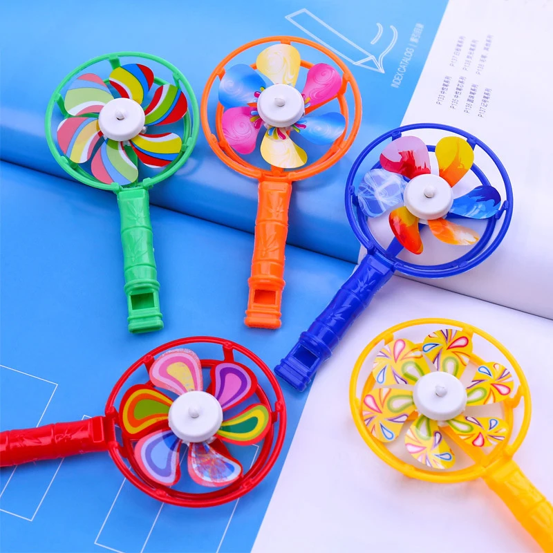 

5Pcs Cute Whistle Windmill Noise Maker Bulk Toys For Kids Birthday Party Favors Pinata Stuffing Baby Boys Girls Carnival Prizes