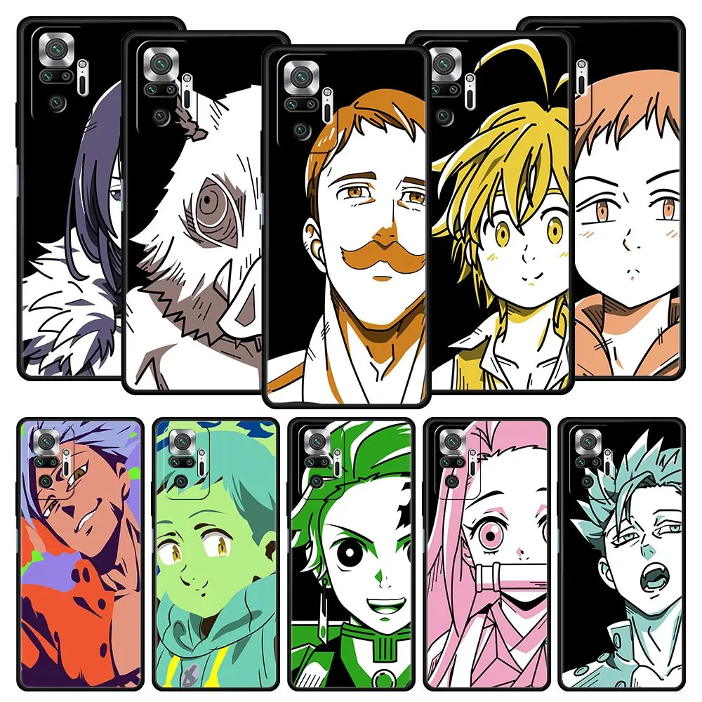 

Soft Phone Case For Xiaomi Redmi Note 10 11 9 8 Pro 9S 7 8T 9T 9A 8A 9C K50 K40 Gaming Cover Tanjiro Anime The Seven Deadly Sins