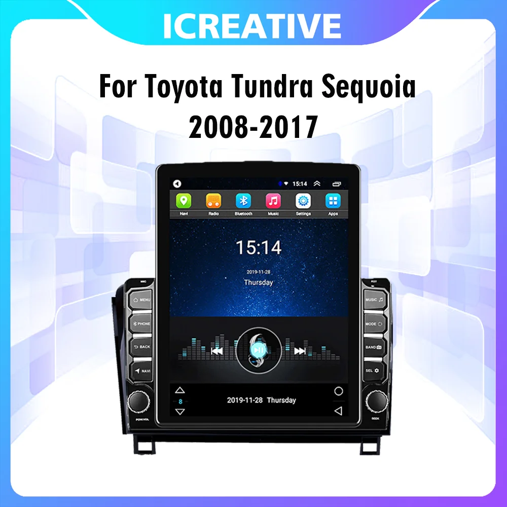 

Car Multimedia Player 2 Din 9.7" Tesla Screen For Toyota Tundra Sequoia 2008-2017 GPS Navigator Android Autoradio Stereo