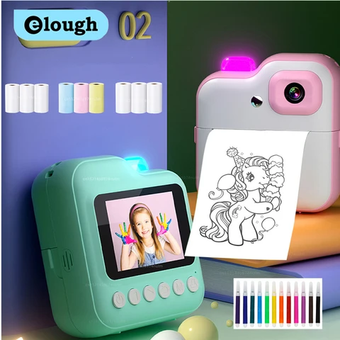 elough детская цифровая фотокамера с печатью