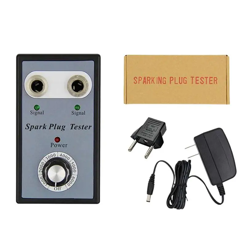 

Spark Plugs Tester Spark Tester Spark Plug Tool Coil Tester Double Holes Detector Tool Diagnostic Spark Checker Car Spark Tester