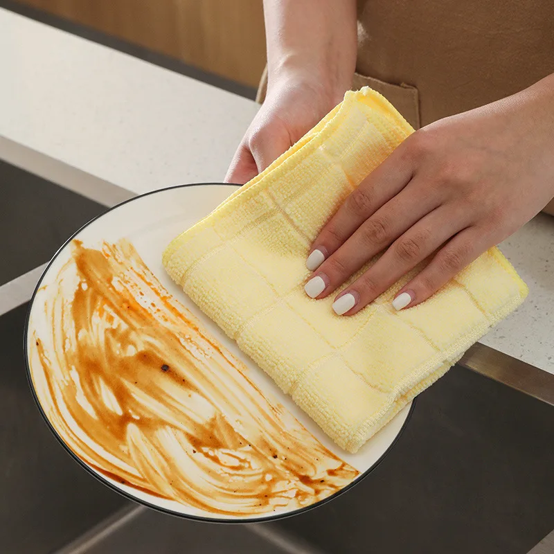 

3 шт., салфетки из микрофибры для чистки кухни