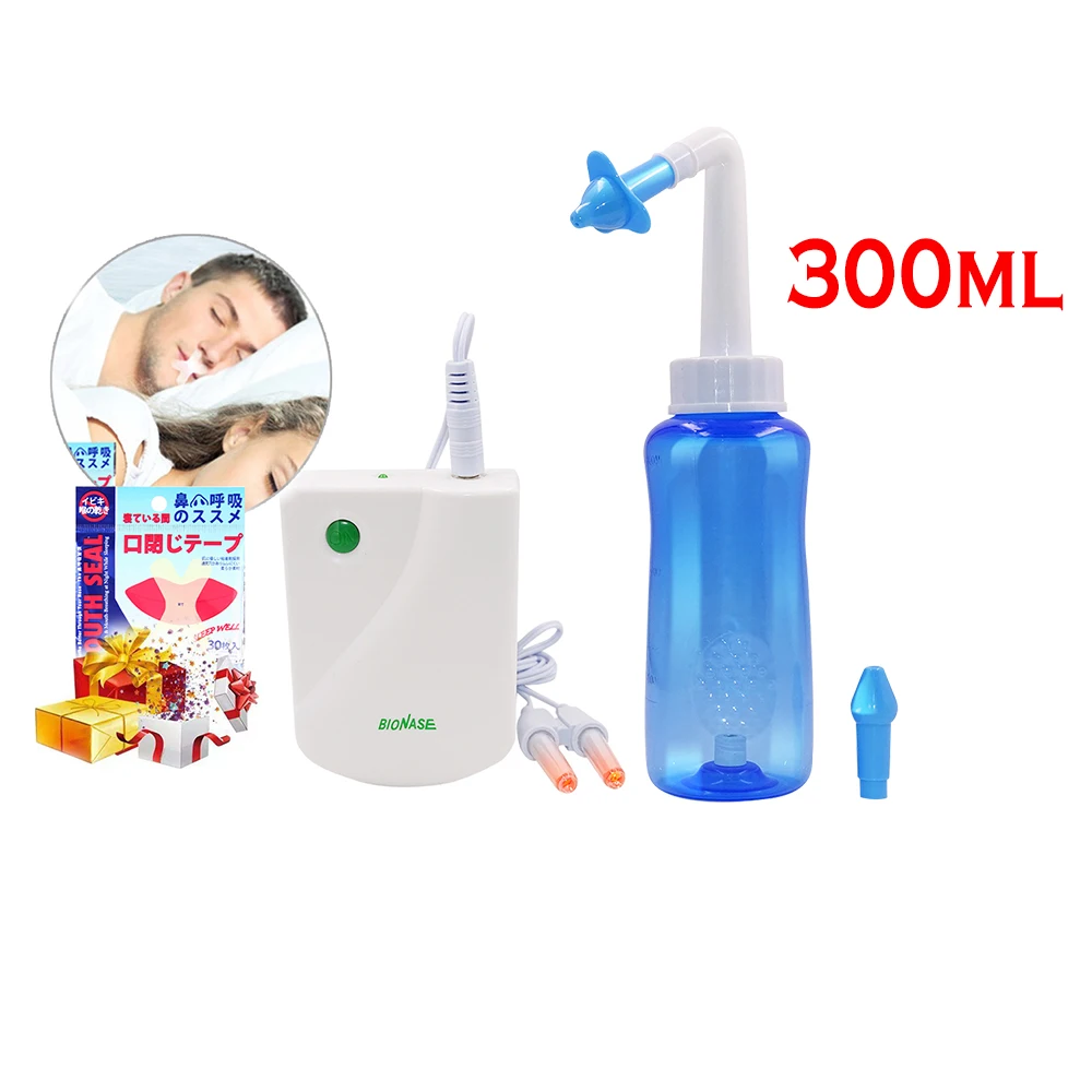 

Giveaway Nose Cleaning Rinse Bottle Bionase Rhinitis Sinusitis Treatment Laser Therapy Anti-snoring Mouth Tape Nasal Washing