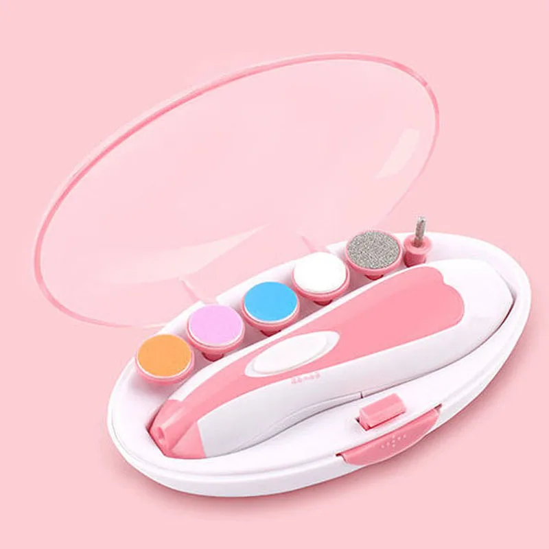 

Safety Electric Baby Nail File Clippers Toes Fingernail Cutter Trimmer Manicure Tool Manicure Pedicure Care Tool Set for Kids