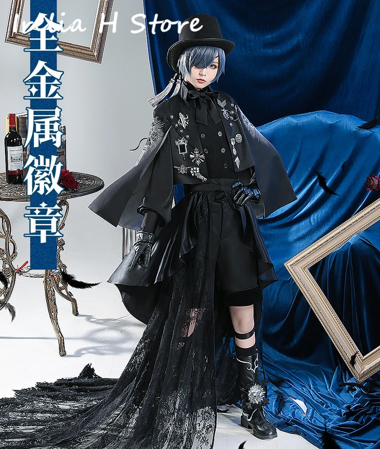 

pre-sale Irelia H Store Black Butler 15th anniversary Ciel Phantomhive Cosplay Costume Uniform Cloth Halloween Costumes